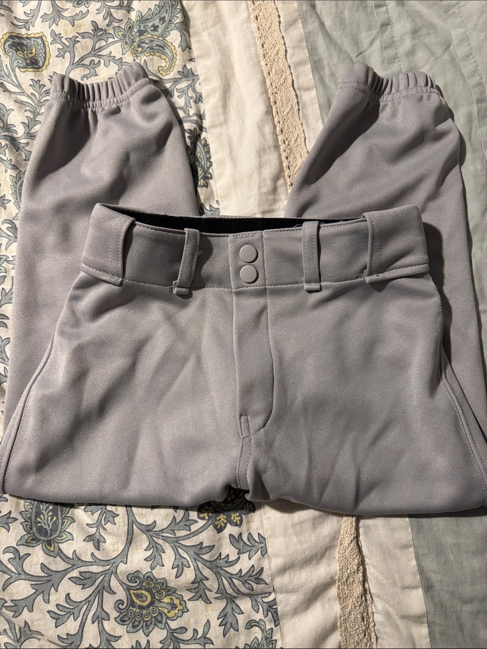 Kids baseball pants - Light Gray